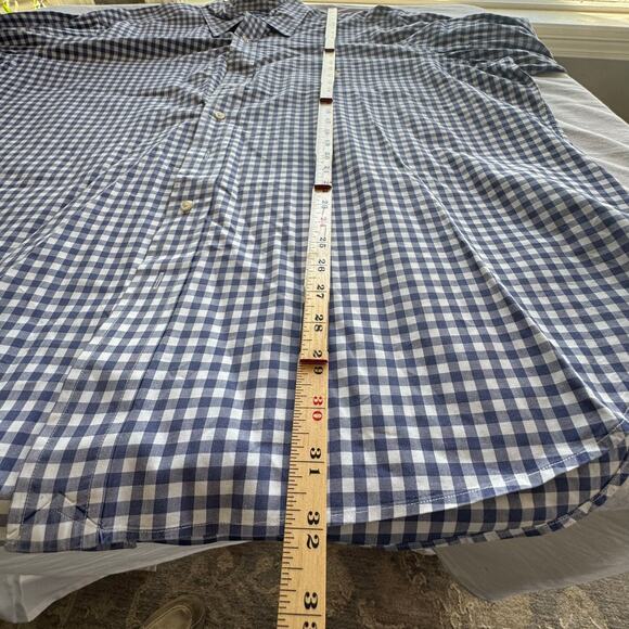 Ralph Lauren Polo Navy Yellow Pony logo 100% cotton button down dress‎ shirt 2XB - Picture 6 of 7